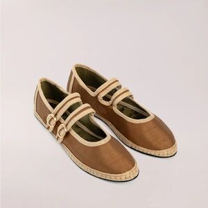 Sveti Stefan Double Lace Verona Mary Jane Flats